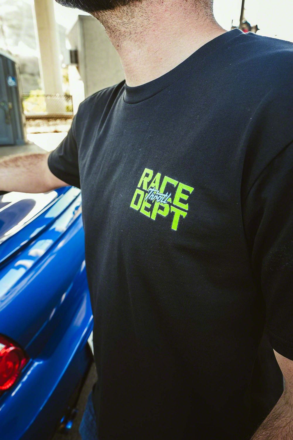 Throtl STI Race Department Short Sleeve T-Shirt; Black