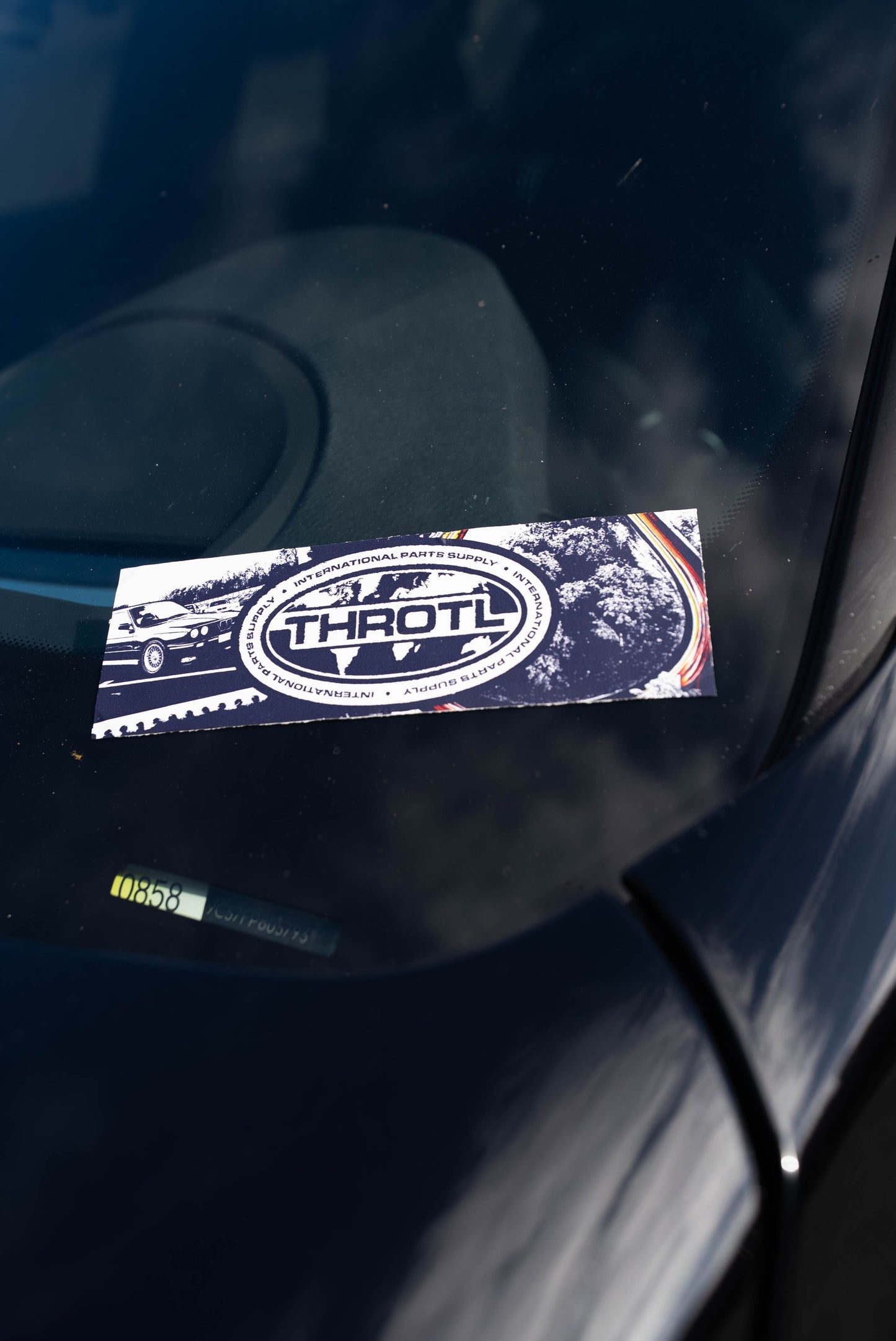 Throtl International Parts Supply Stickers; Black Forest