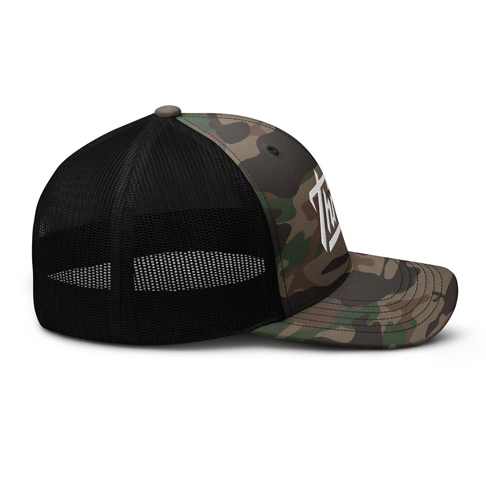 Throtl Razor Trucker Hat; Camo