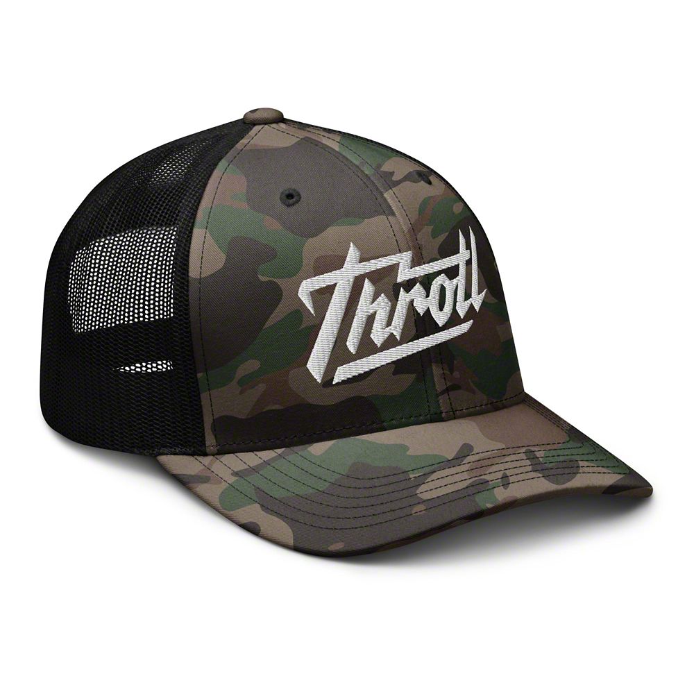 Throtl Razor Trucker Hat; Camo