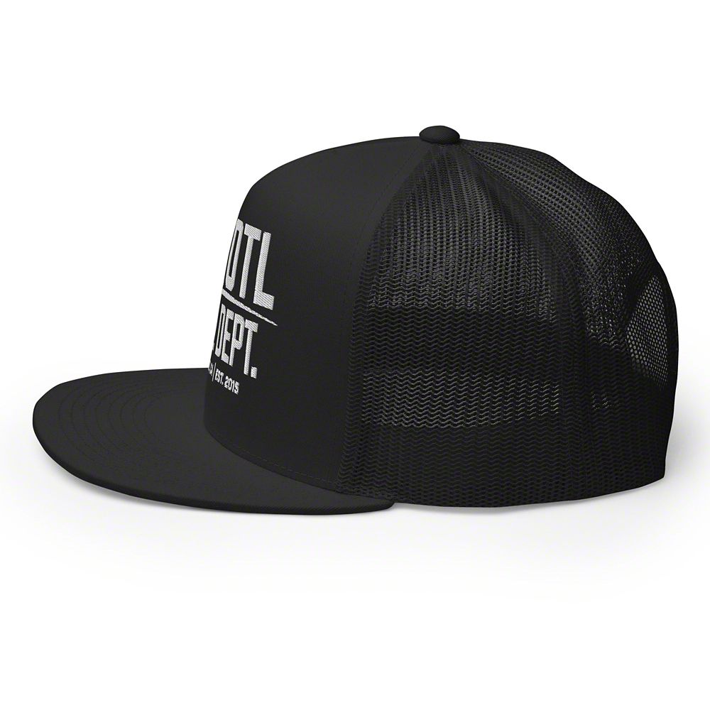 Throtl Race Department Official Trucker Hat; Black