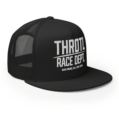 Throtl Race Department Official Trucker Hat; Black