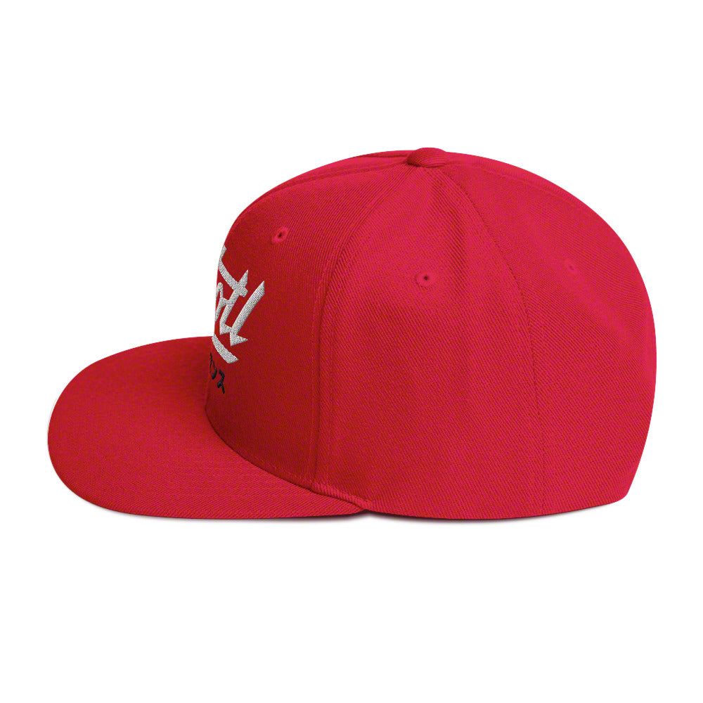 Throtl JDM Parts Supply Snapback Hat; Red