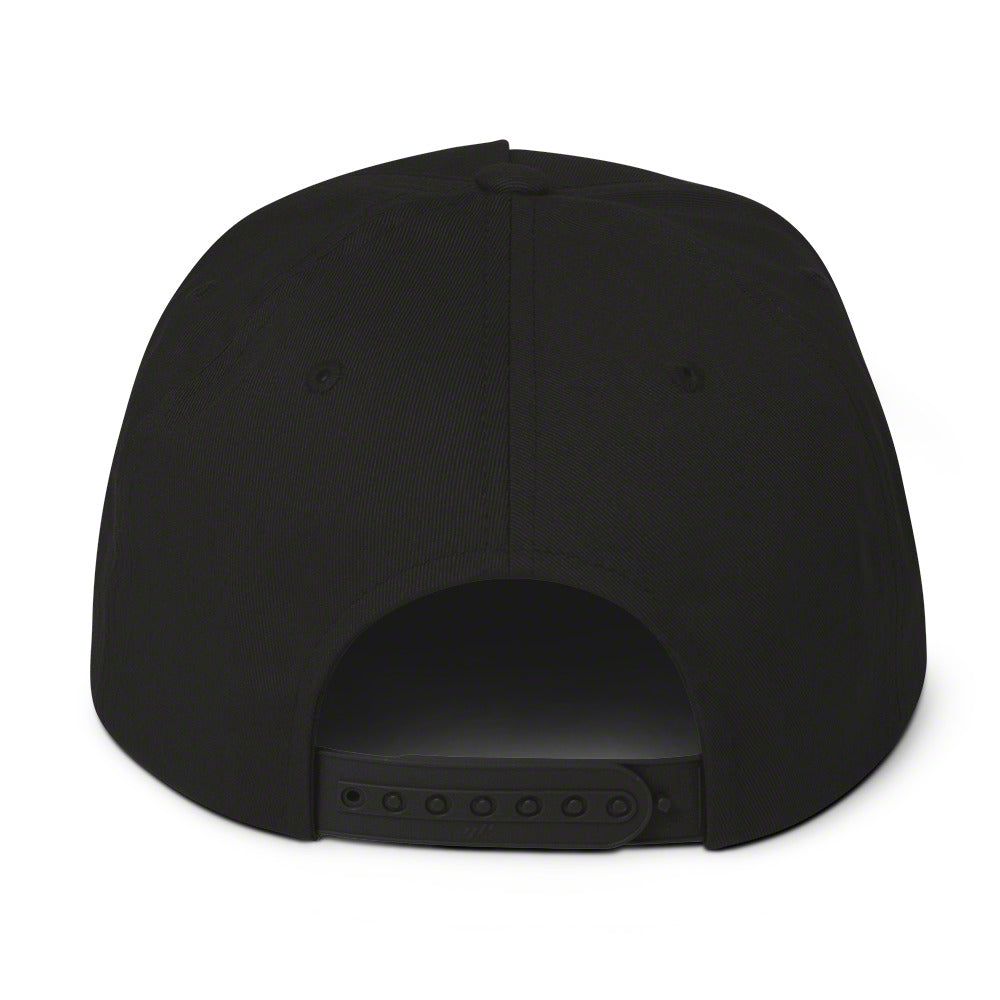 Throtl Parts Supply Snapback Hat; Black