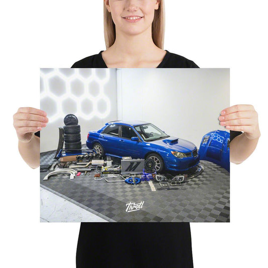Throtl STI Parts Layout Poster