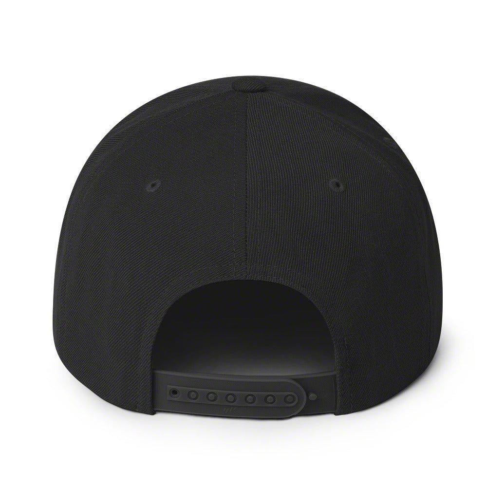 Throtl Fast Eclipse Snapback Hat; Black