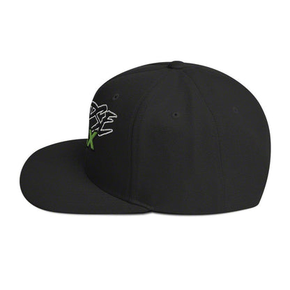 Throtl Fast Eclipse Snapback Hat; Black
