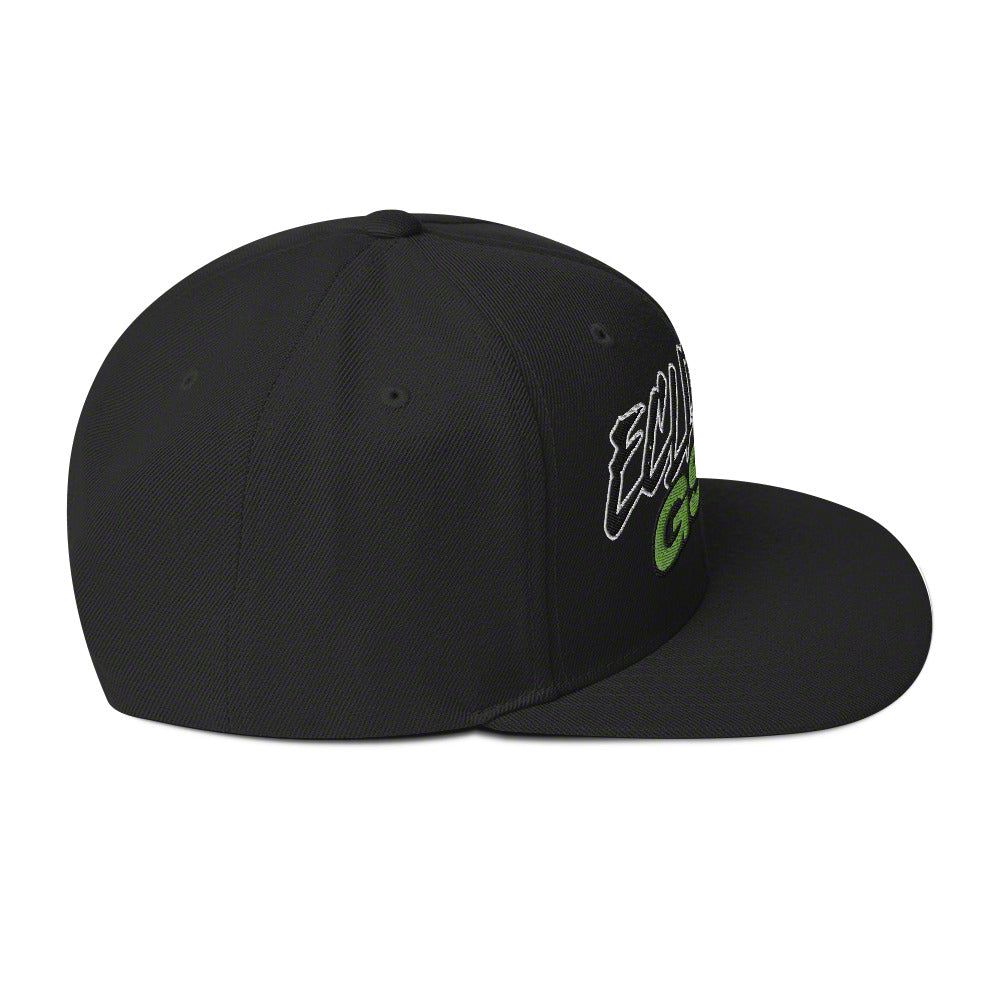 Throtl Fast Eclipse Snapback Hat; Black