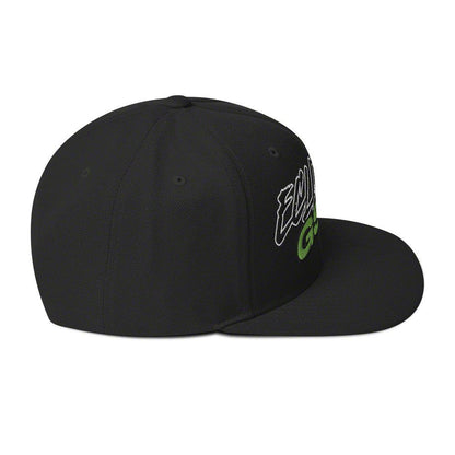 Throtl Fast Eclipse Snapback Hat; Black