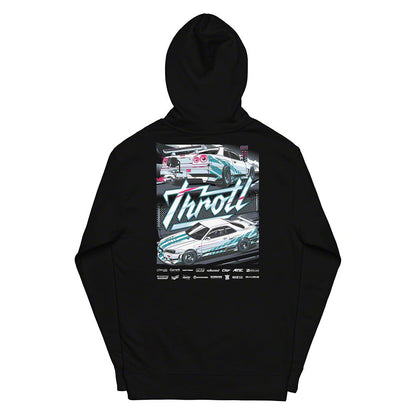 Throtl R34 Racing Hoodie; Black