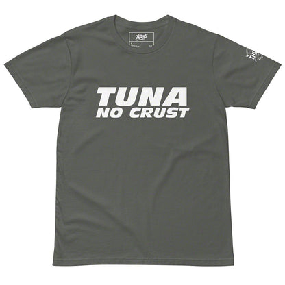 Throtl Tuna No Crust Short Sleeve T-Shirt; Charcoal