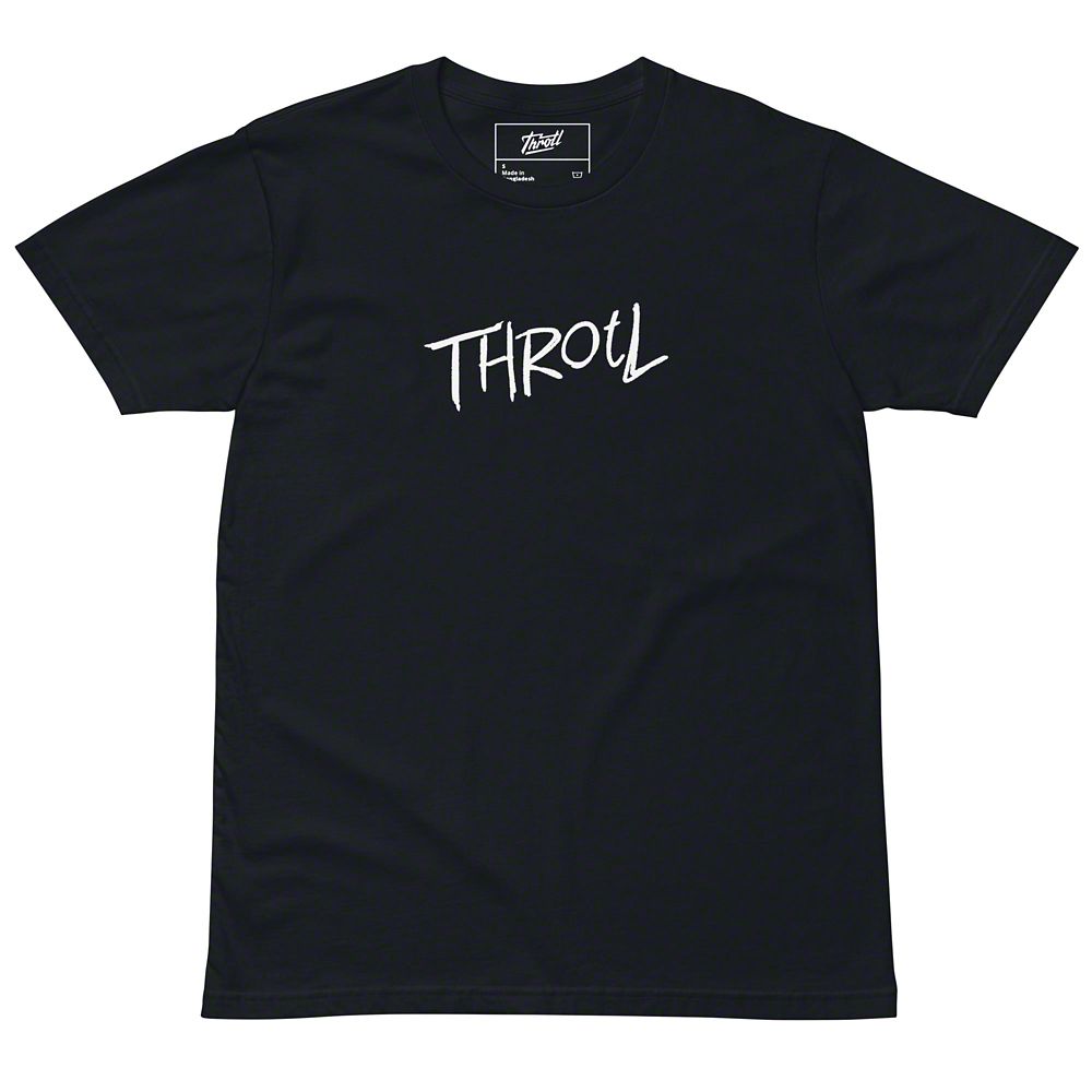 Throtl Will Work 4 Car Parts Short Sleeve T-Shirt; Navy