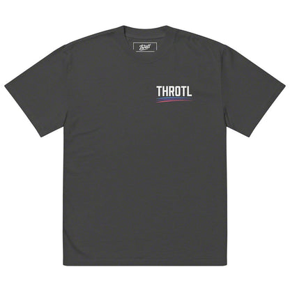Throtl AW BMW E36 M3 Oversized T-Shirt; Faded Black