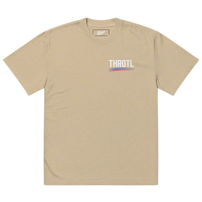Throtl AW BMW E36 M3 Oversized T-Shirt; Faded Khaki
