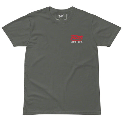 Throtl JDM Parts Supply Short Sleeve T-Shirt; Charcoal