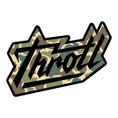 Throtl Camo Razor Script Slap Sticker