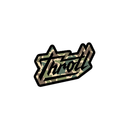 Throtl Camo Razor Script Slap Sticker