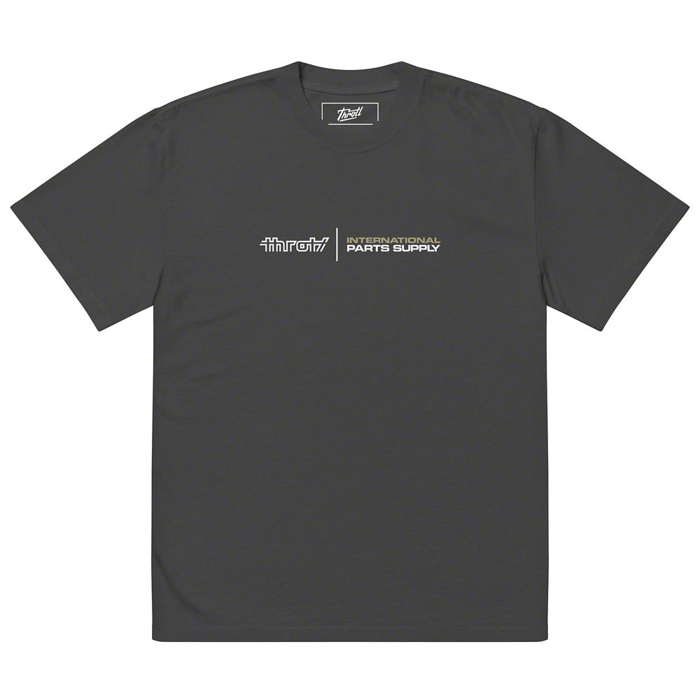 Throtl STI Rally Drift Premium Oversized Short Sleeve T-Shirt; Faded Black