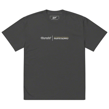 Throtl STI Rally Drift Premium Oversized Short Sleeve T-Shirt; Faded Black
