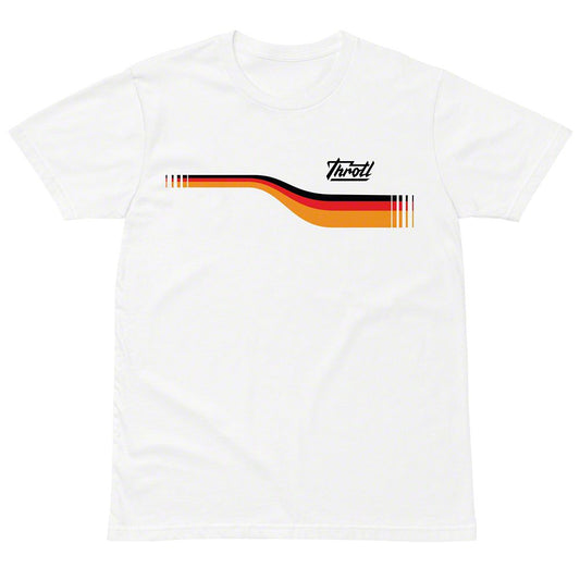 Throtl Euro Short Sleeve T-Shirt; White