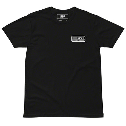 Throtl 4G63T Engine Short Sleeve T-Shirt; Black