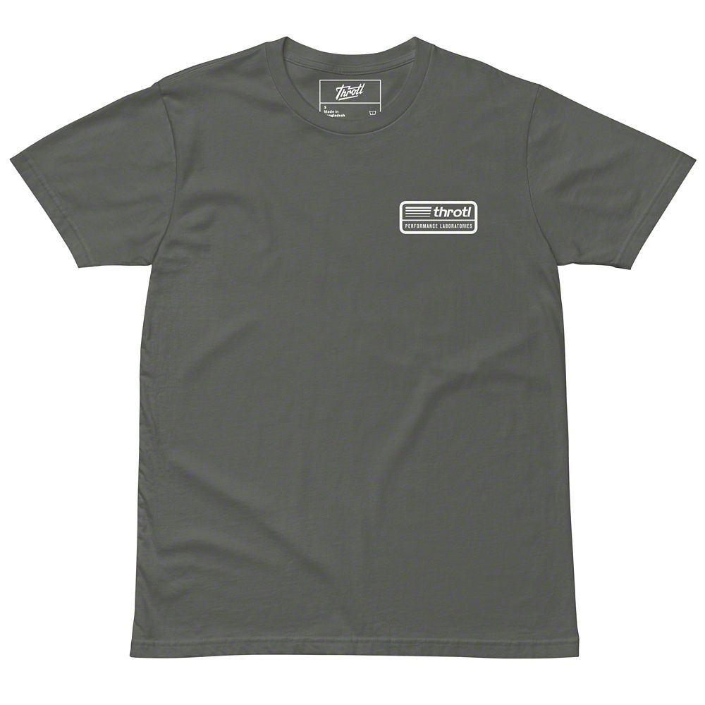 Throtl 4G63T Engine Short Sleeve T-Shirt; Navy