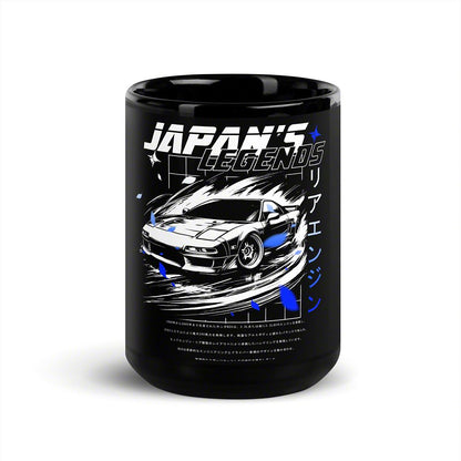 Throtl Japan's Legends Black Coffee Mug