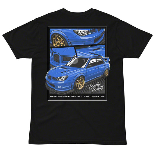 Throtl STI Rally Roots Short Sleeve T-Shirt; Black