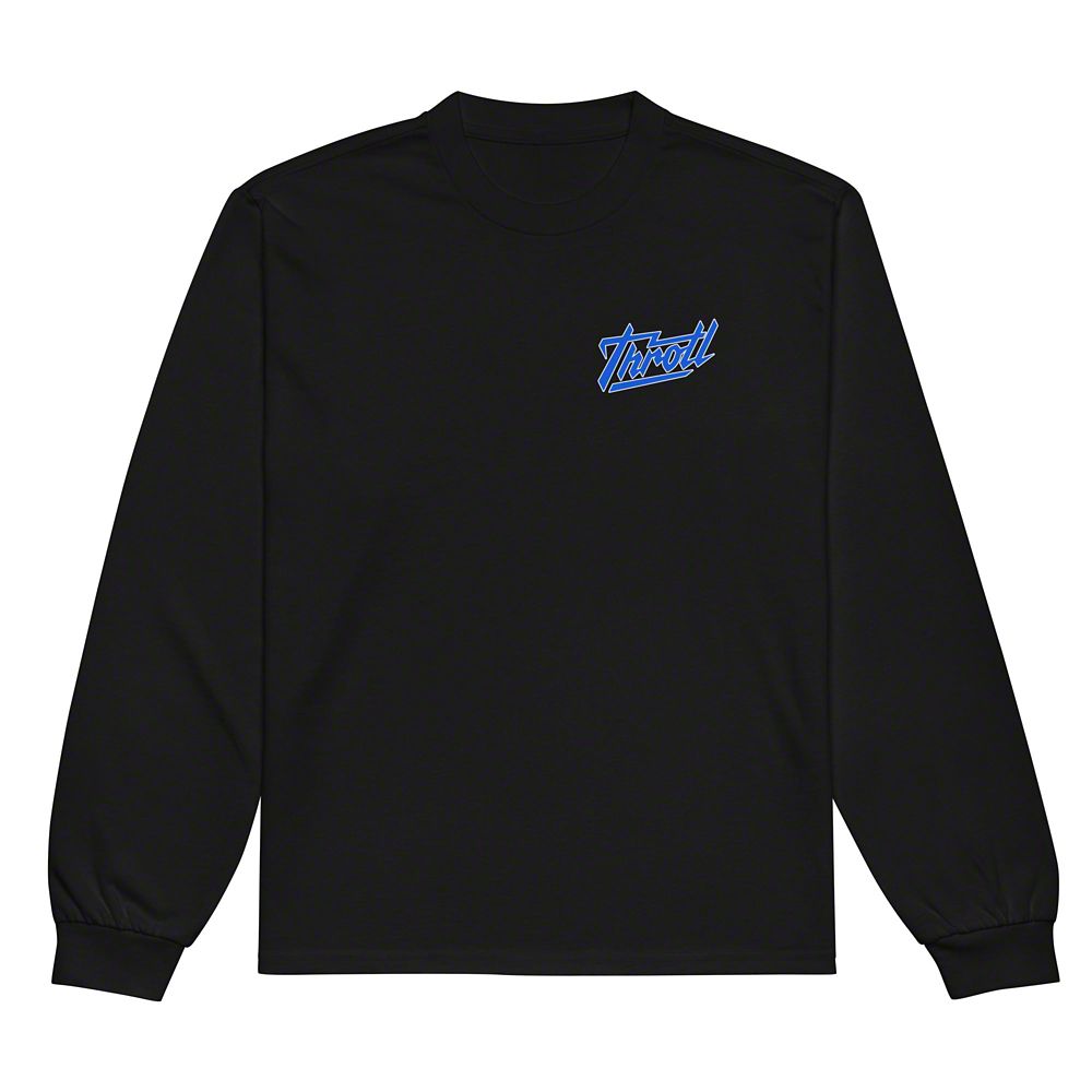 Throtl STI Rally Roots Heavyweight Long Sleeve T-Shirt; Black