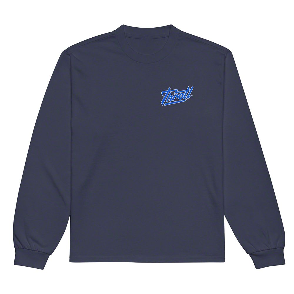 Throtl STI Rally Roots Heavyweight Long Sleeve T-Shirt; Midnight Blue