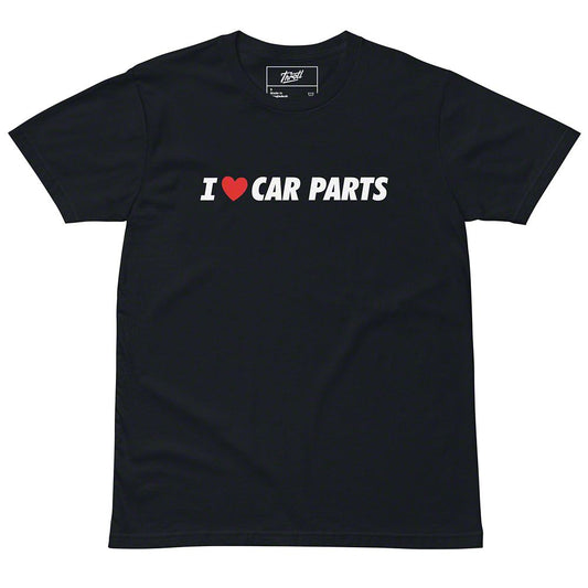 Throtl I Love Car Parts Short Sleeve T-Shirt; Navy