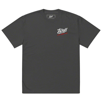 Throtl Lancer EVO Generations Premium Oversized T-Shirt; Faded Black