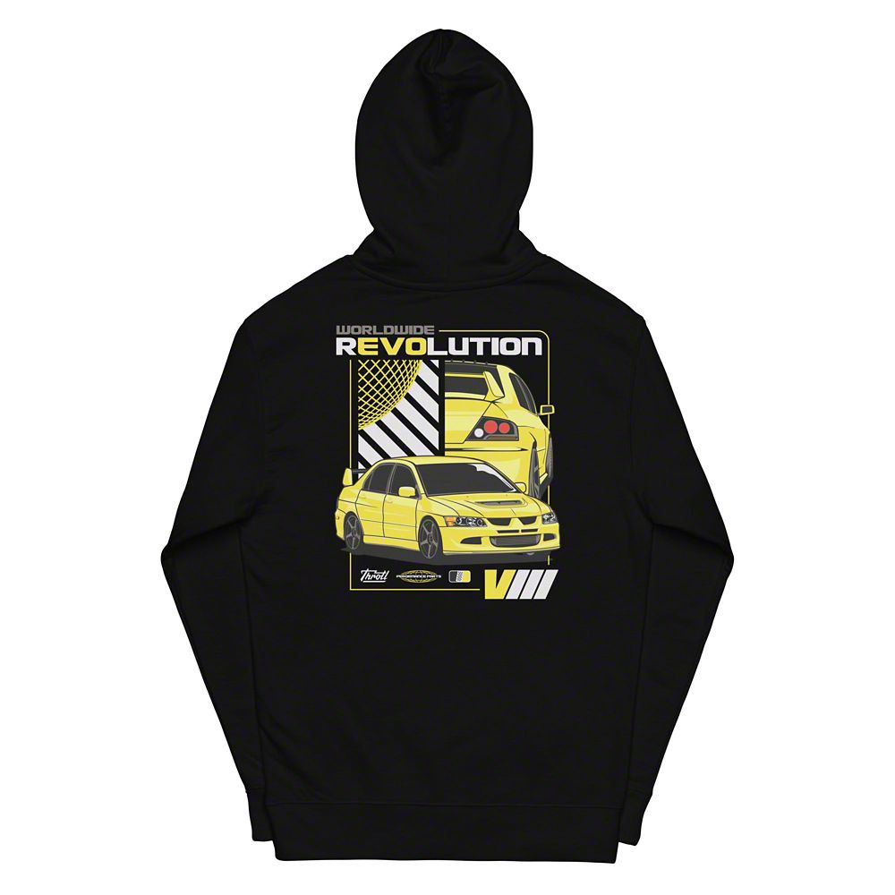 Throtl REVOLUTION 8 Hoodie; Black