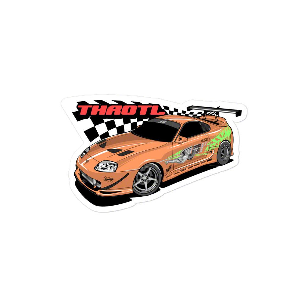 Throtl MKIV Toyota Supra Slap Sticker