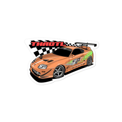 Throtl MKIV Toyota Supra Slap Sticker