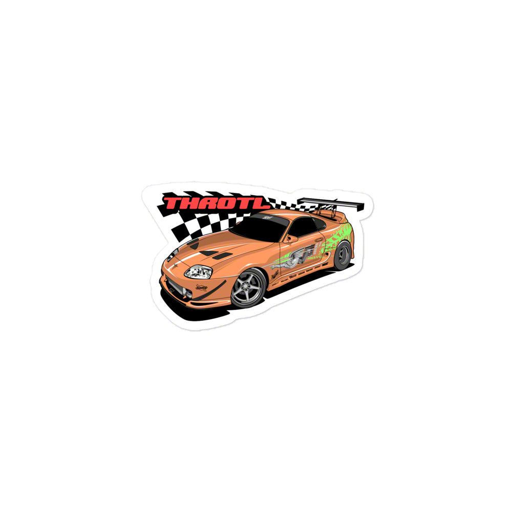 Throtl MKIV Toyota Supra Slap Sticker