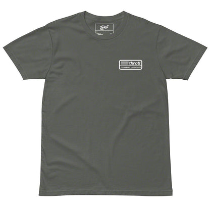 Throtl EJ25 Engine Short Sleeve T-Shirt; Charcoal