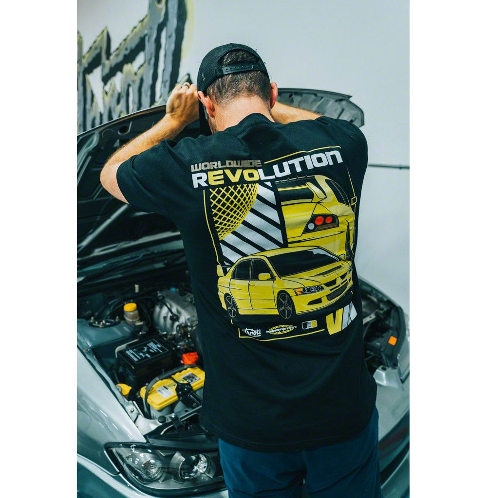 Throtl REVOLUTION 8 Short Sleeve T-Shirt; Black