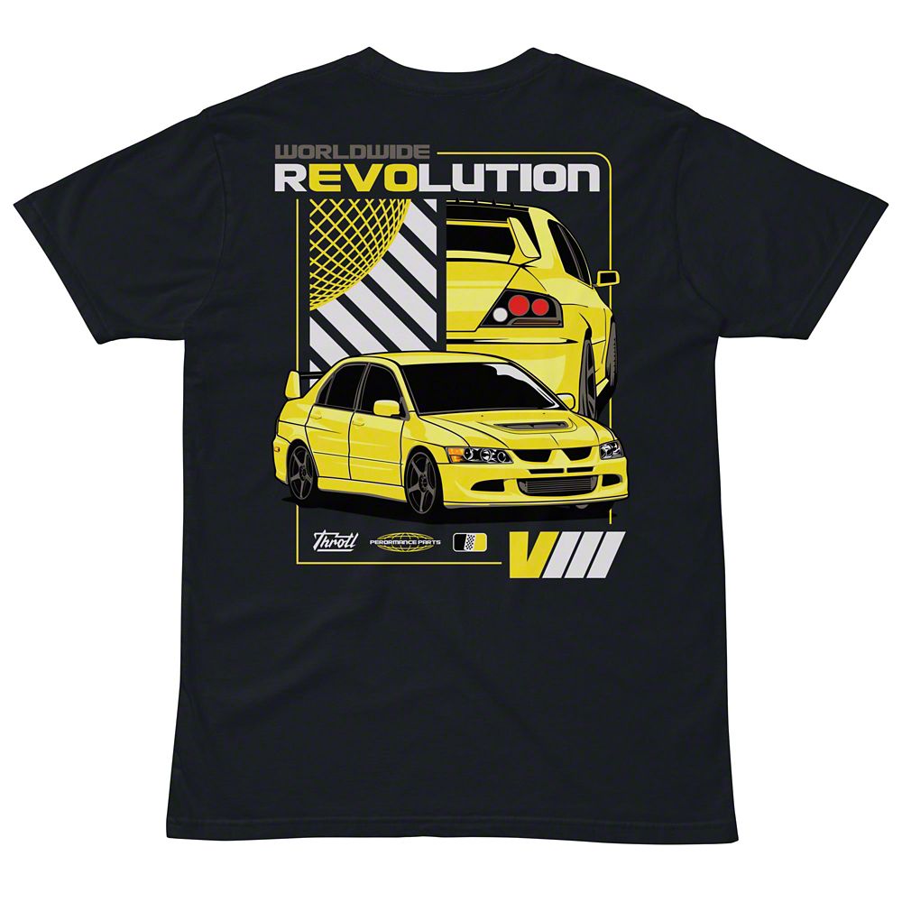 Throtl REVOLUTION 8 Short Sleeve T-Shirt; Navy