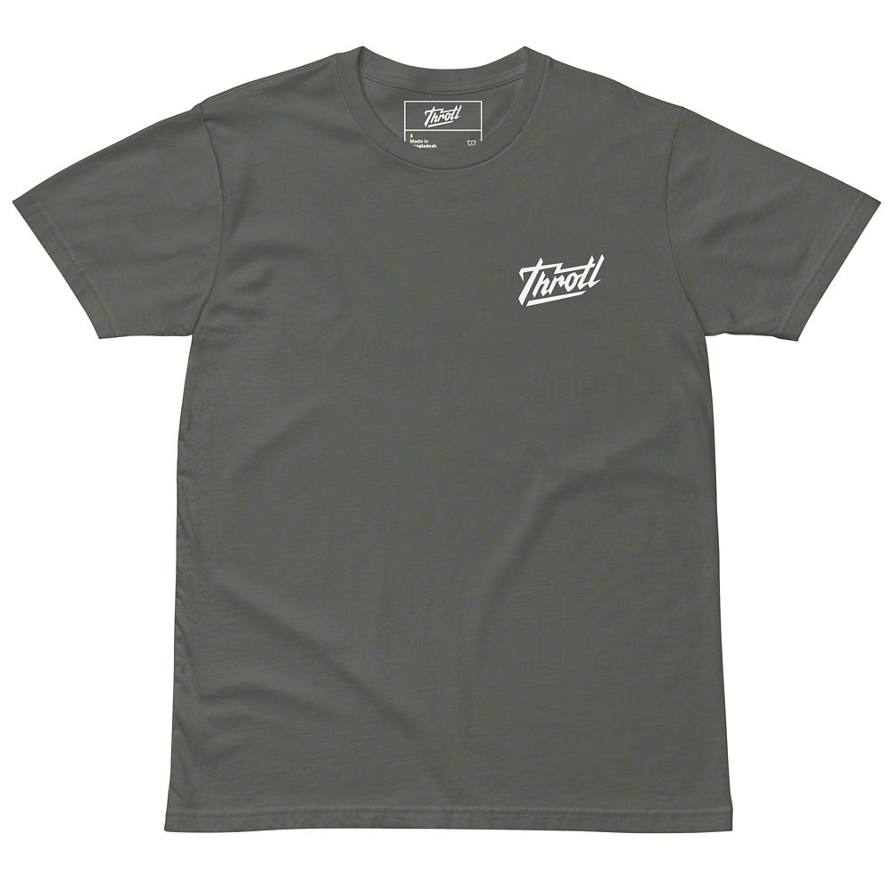 Throtl REVOLUTION 8 Short Sleeve T-Shirt; Charcoal