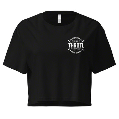 Throtl Women's BOOST Crop Top; Black