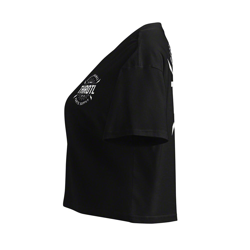 Throtl Women's BOOST Crop Top; Black