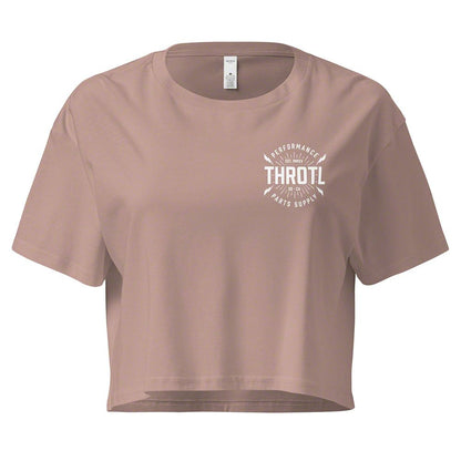 Throtl Women's BOOST Crop Top; Pale Pink
