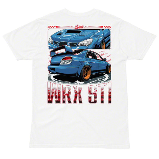 Throtl WRX STI Short Sleeve T-Shirt; White