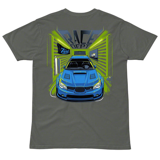 Throtl STI Race Department Short Sleeve T-Shirt; Charcoal