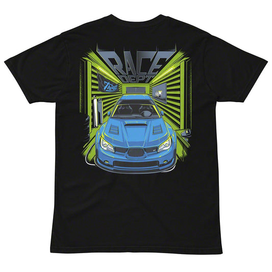 Throtl STI Race Department Short Sleeve T-Shirt; Black