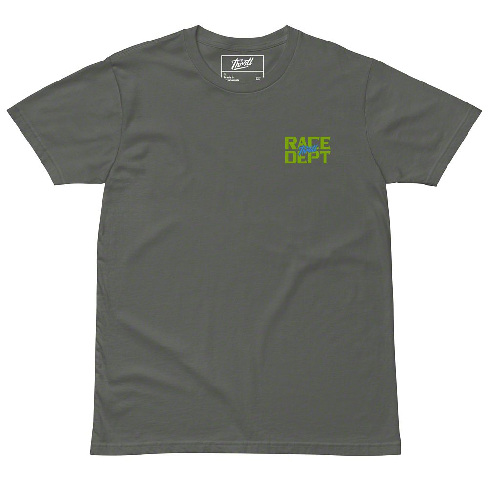 Throtl STI Race Department Short Sleeve T-Shirt; Charcoal