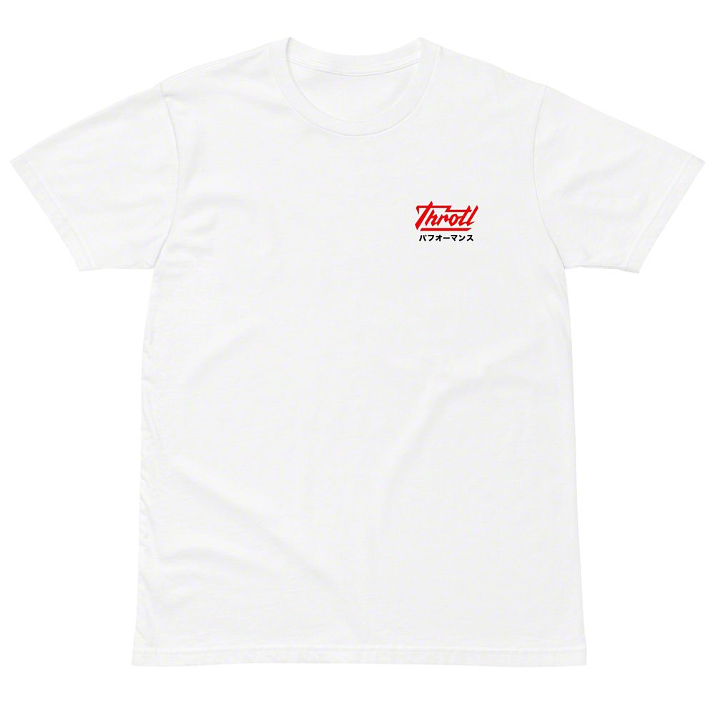 Throtl JDM Parts Supply Short Sleeve T-Shirt; White