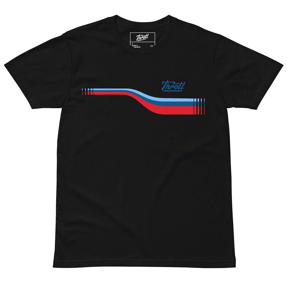 Throtl Euro Short Sleeve T-Shirt; Black