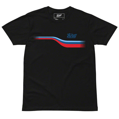 Throtl Euro Short Sleeve T-Shirt; Black